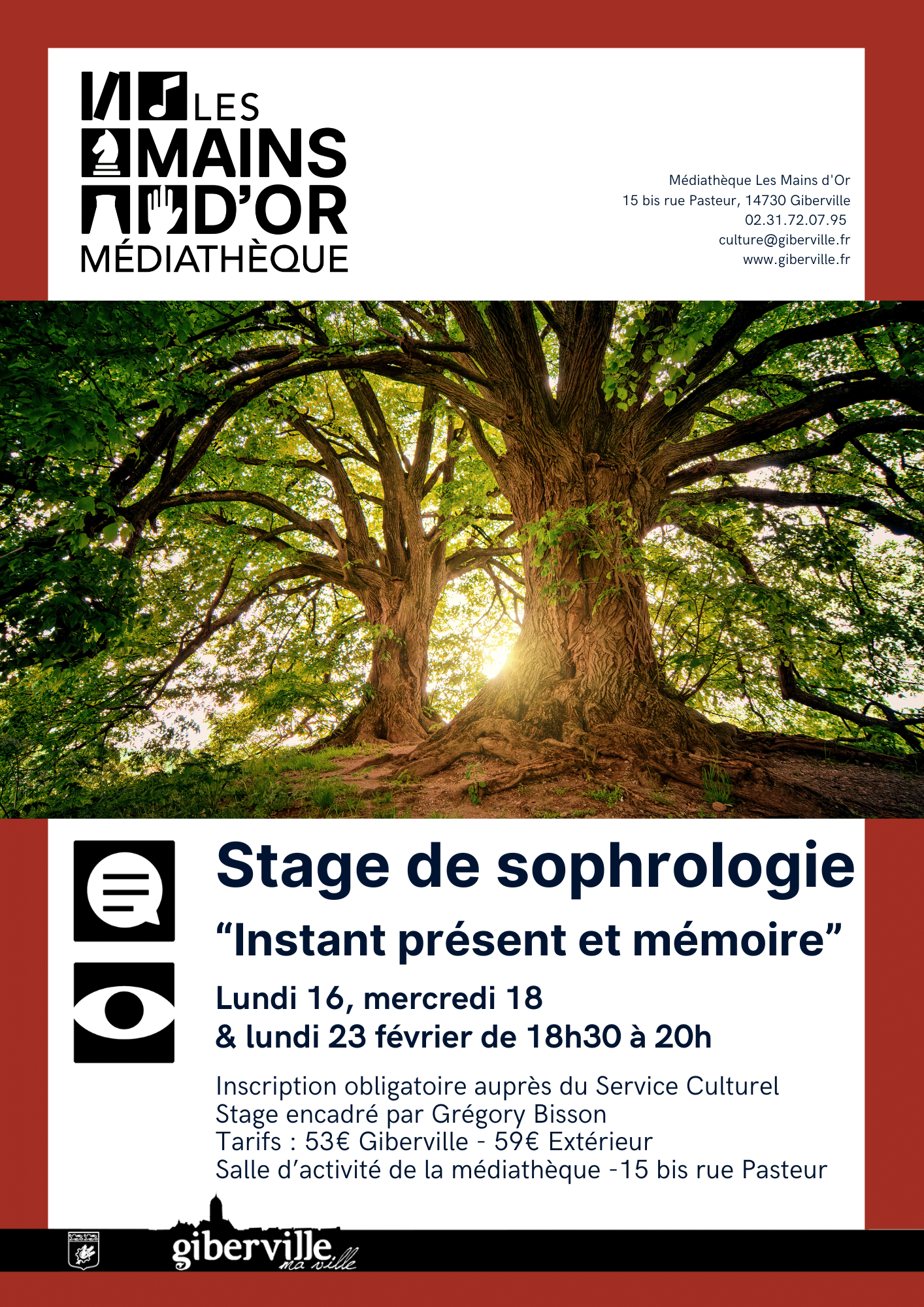 Affiche stage sophro