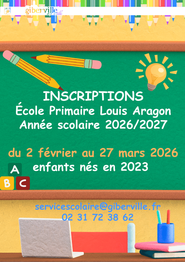 INSCRIPTIONS SCOLAIRES 2026 2027 FAC