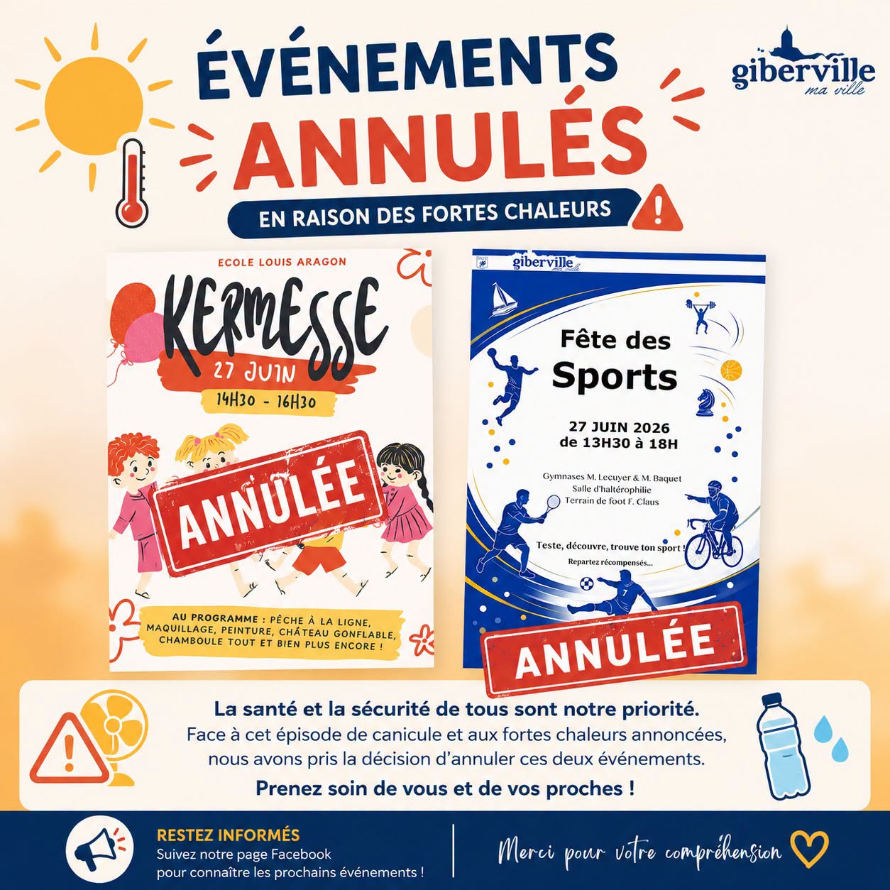 annulation FETE DES SPORTS