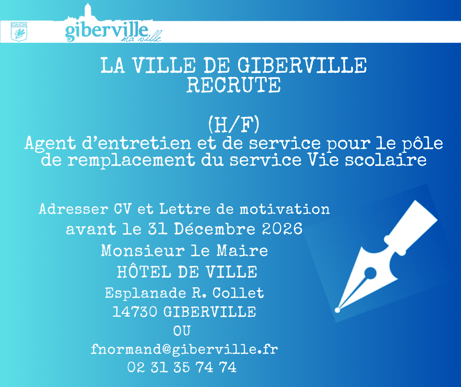 POSTE A POURVOIR ECOLE